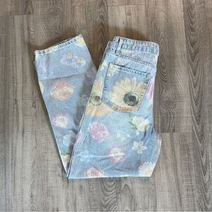 Wild Fable High-Rise 90’s Relaxed Straight Jeans - Floral Print
